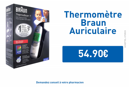 Thermomètre Braun Auriculaire